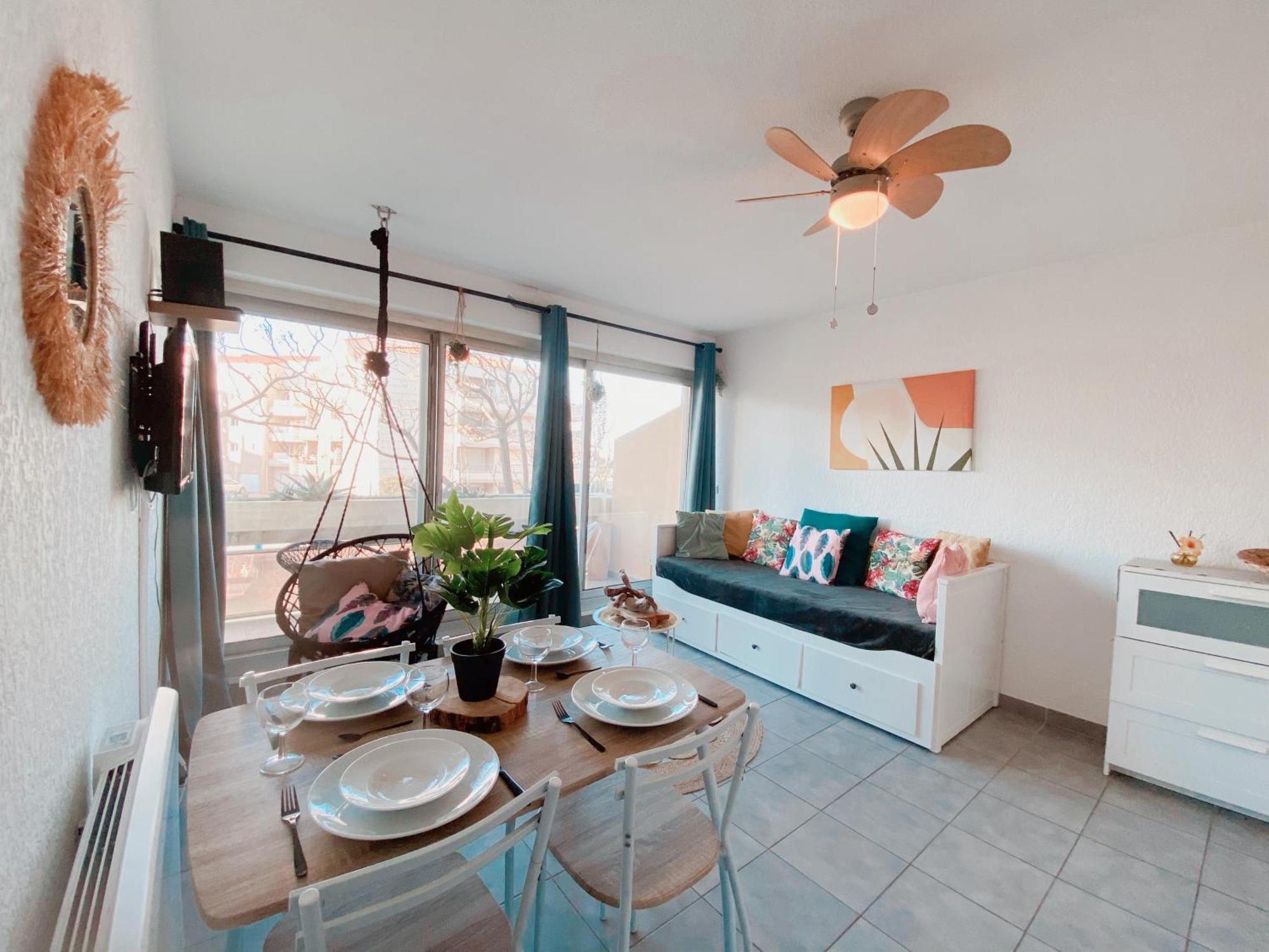 Superbe T2 Au Calme Avec Balcon Sur La Marina - 10 Apartamento Canet Exterior foto